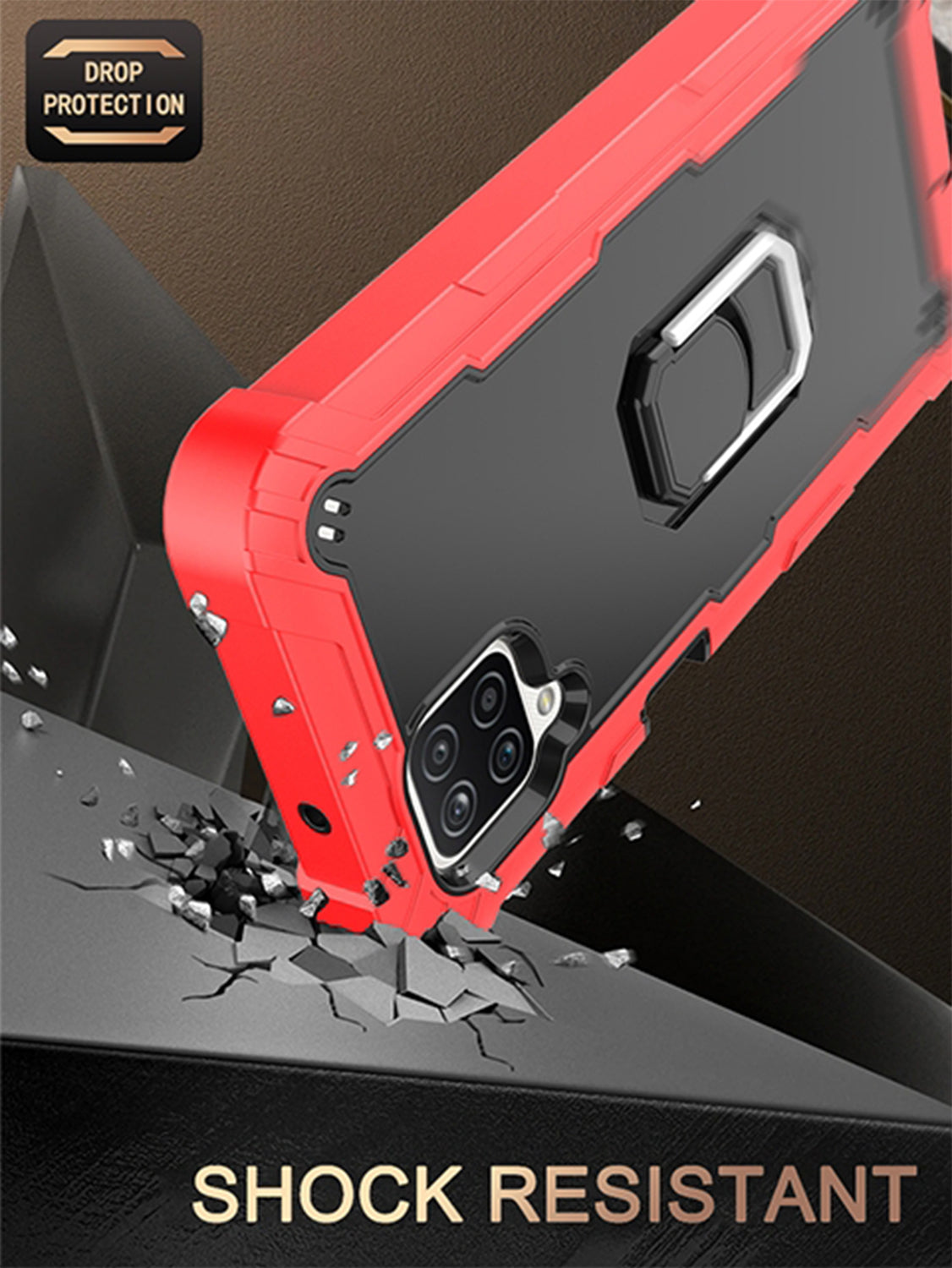 Full azimuth protection hardware bracket silicone case for Samsung Galaxy A12(5G) Case