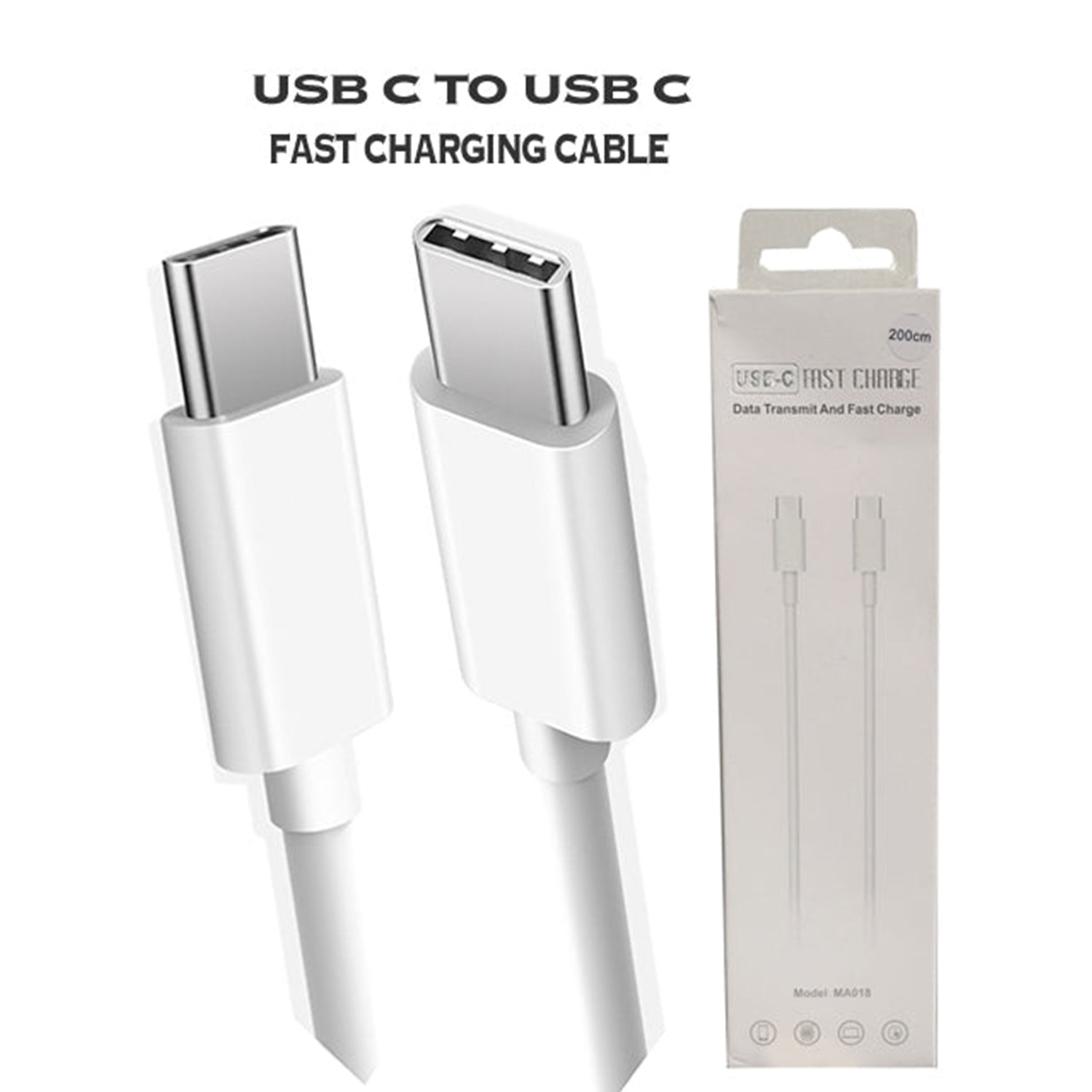 USB Type C to USB Type C Fast Charging Cable(200CM)