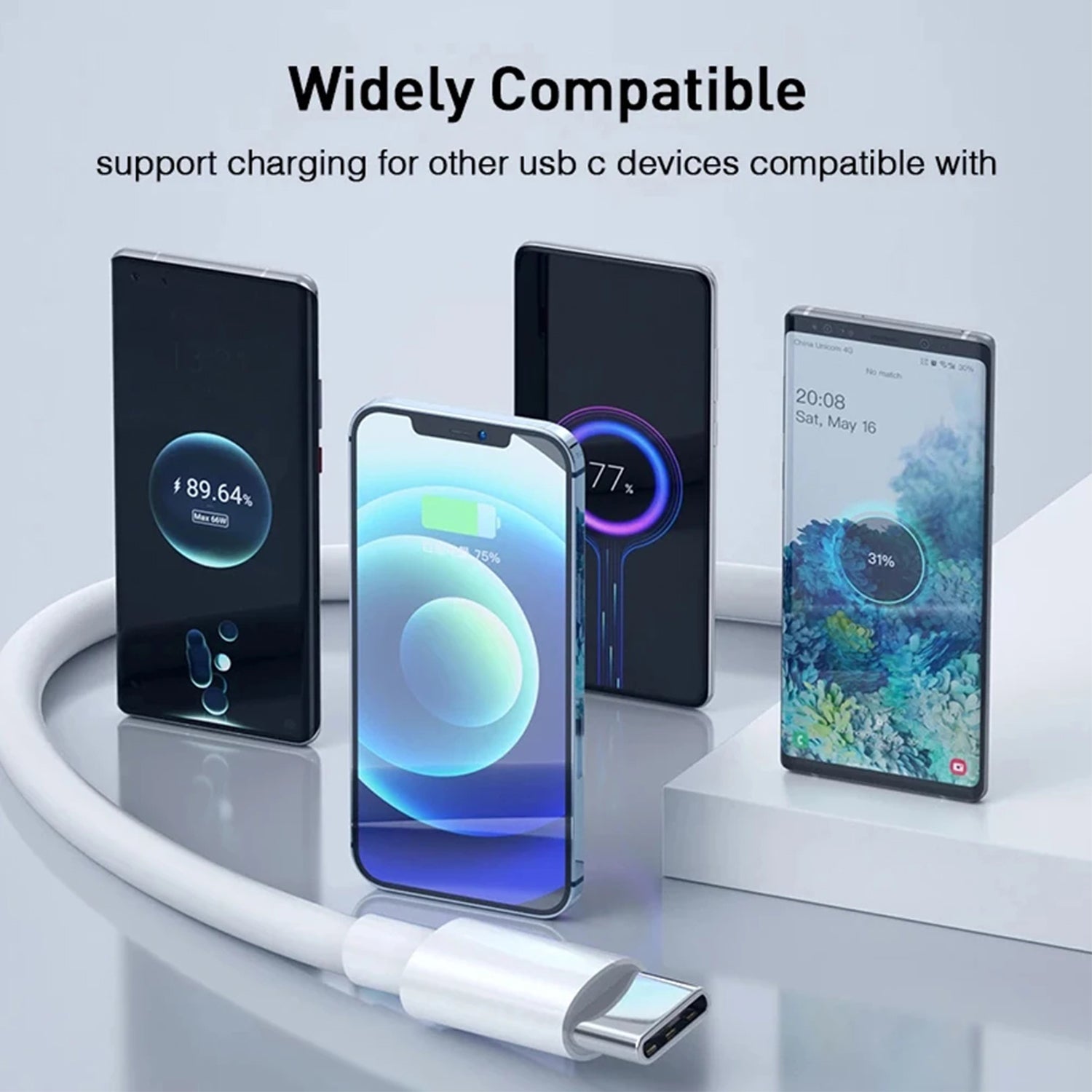 USB Type C to USB Type C Fast Charging Cable(200CM)