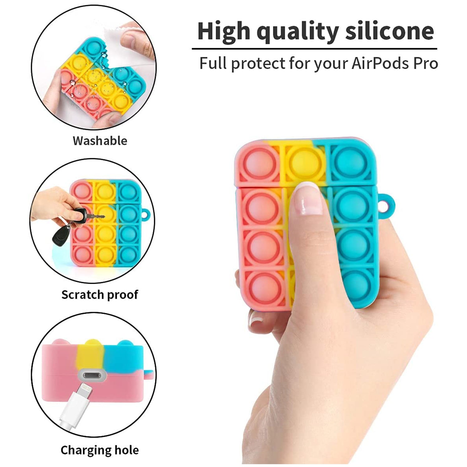 3D Press bubble sense for AirPods case