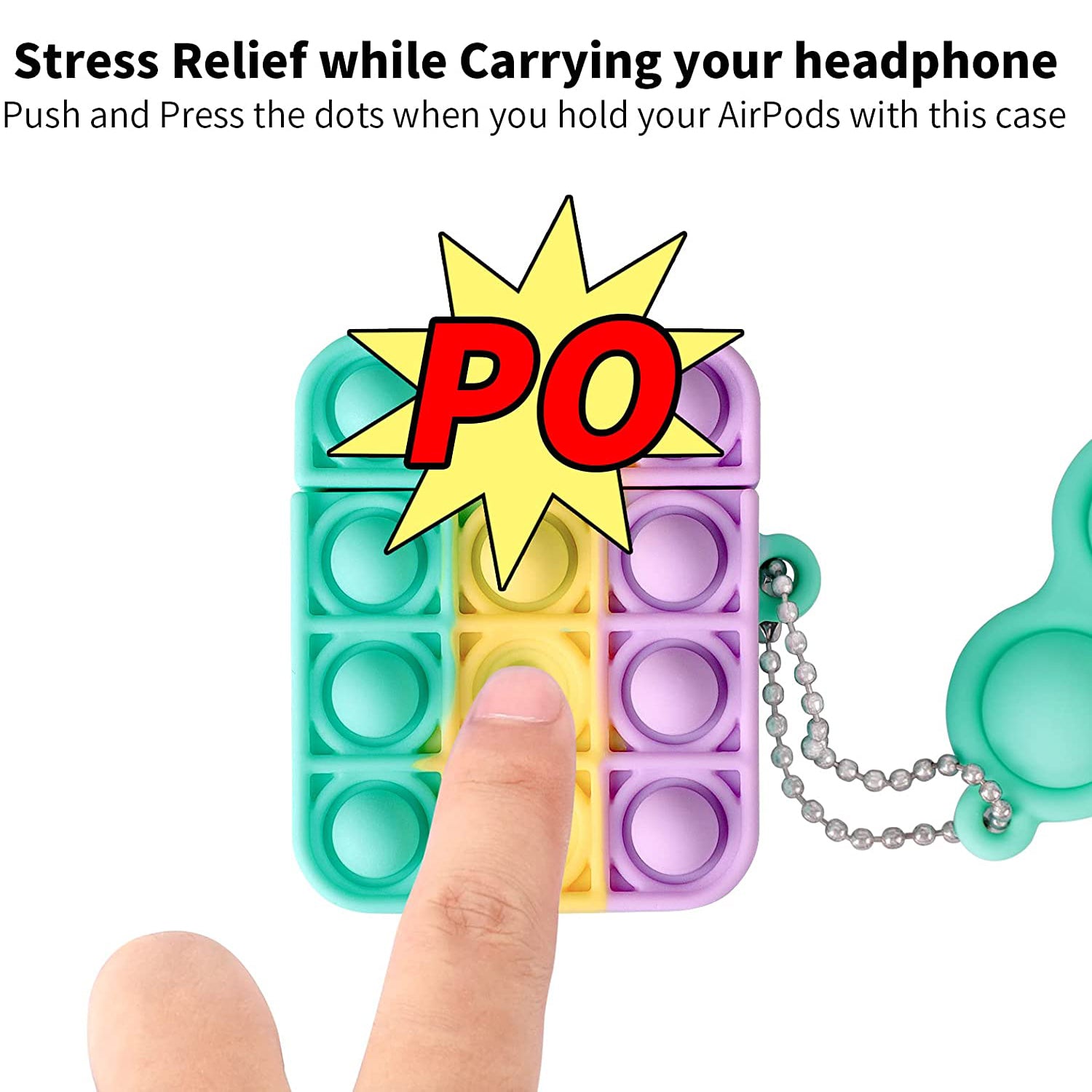 3D Press bubble sense for AirPods case