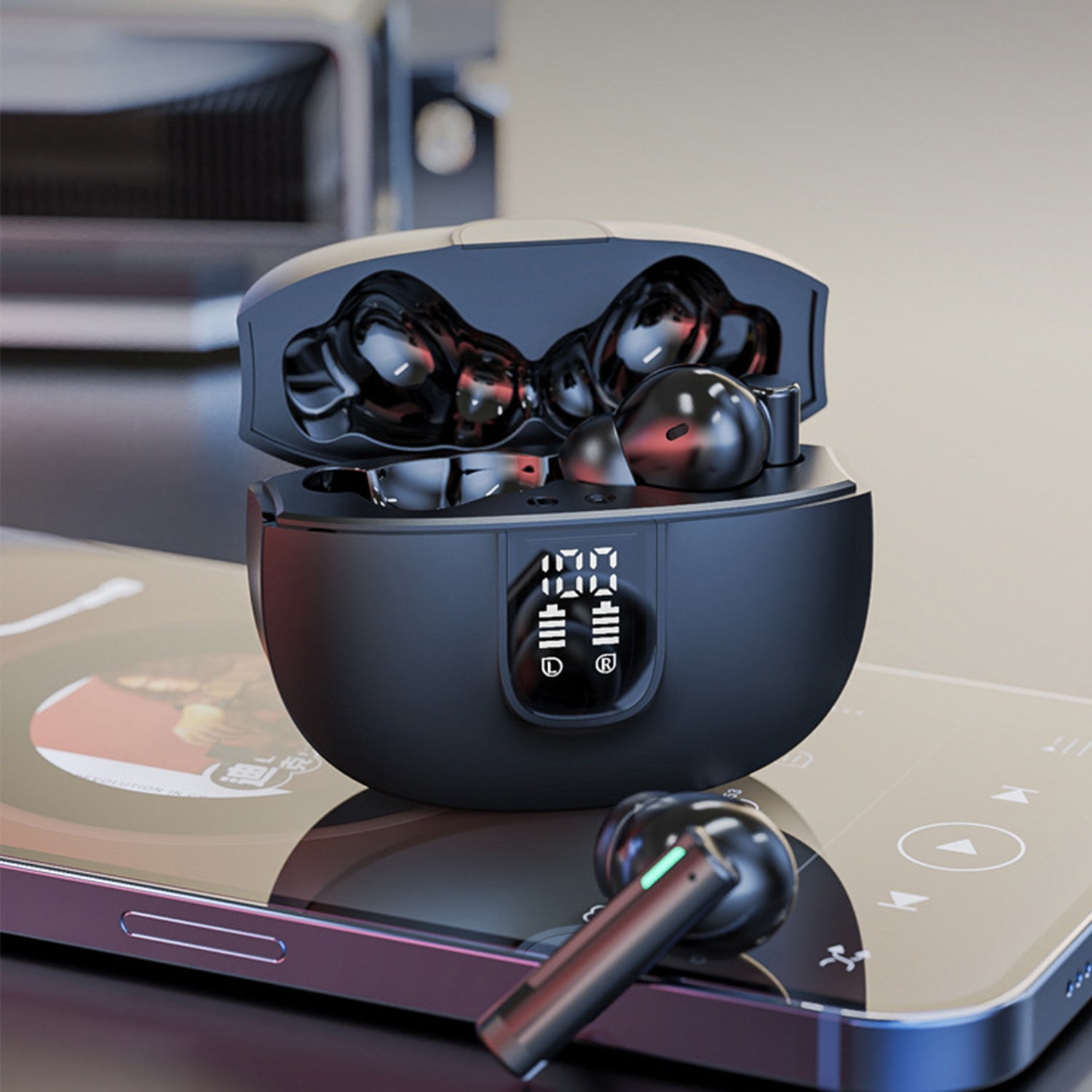 In Ear ENC Call Noise Reduction, Digital Display, 5.3 Motion Wireless Bluetooth Earphones