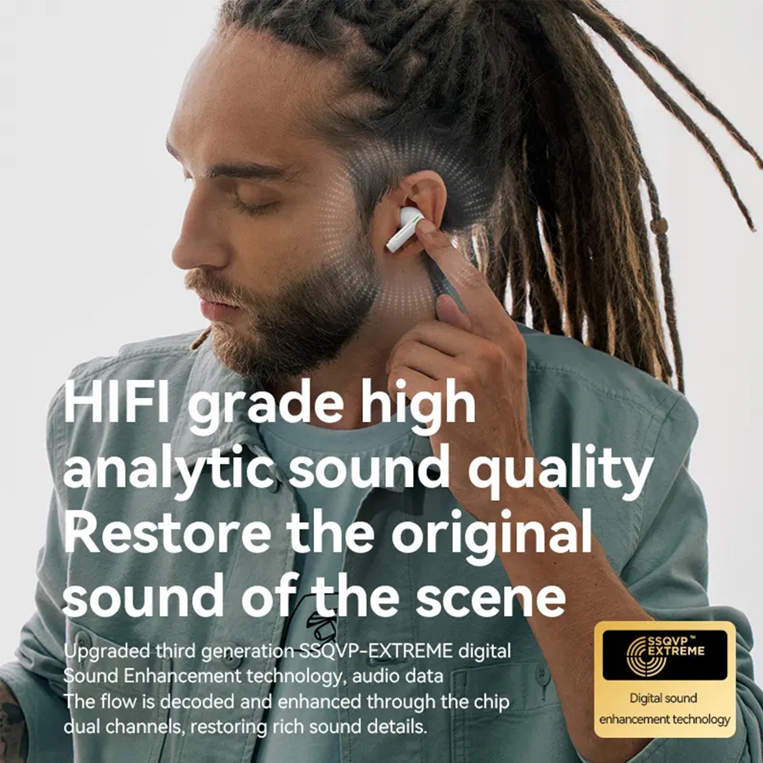 In Ear ENC Call Noise Reduction, Digital Display, 5.3 Motion Wireless Bluetooth Earphones