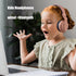 Wireless Bluetooth Kids Headsets Foldable Over-Ear Headset with 85dB Volume Limited Hearing Protection Earphone