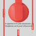 Wireless Bluetooth Kids Headsets Foldable Over-Ear Headset with 85dB Volume Limited Hearing Protection Earphone