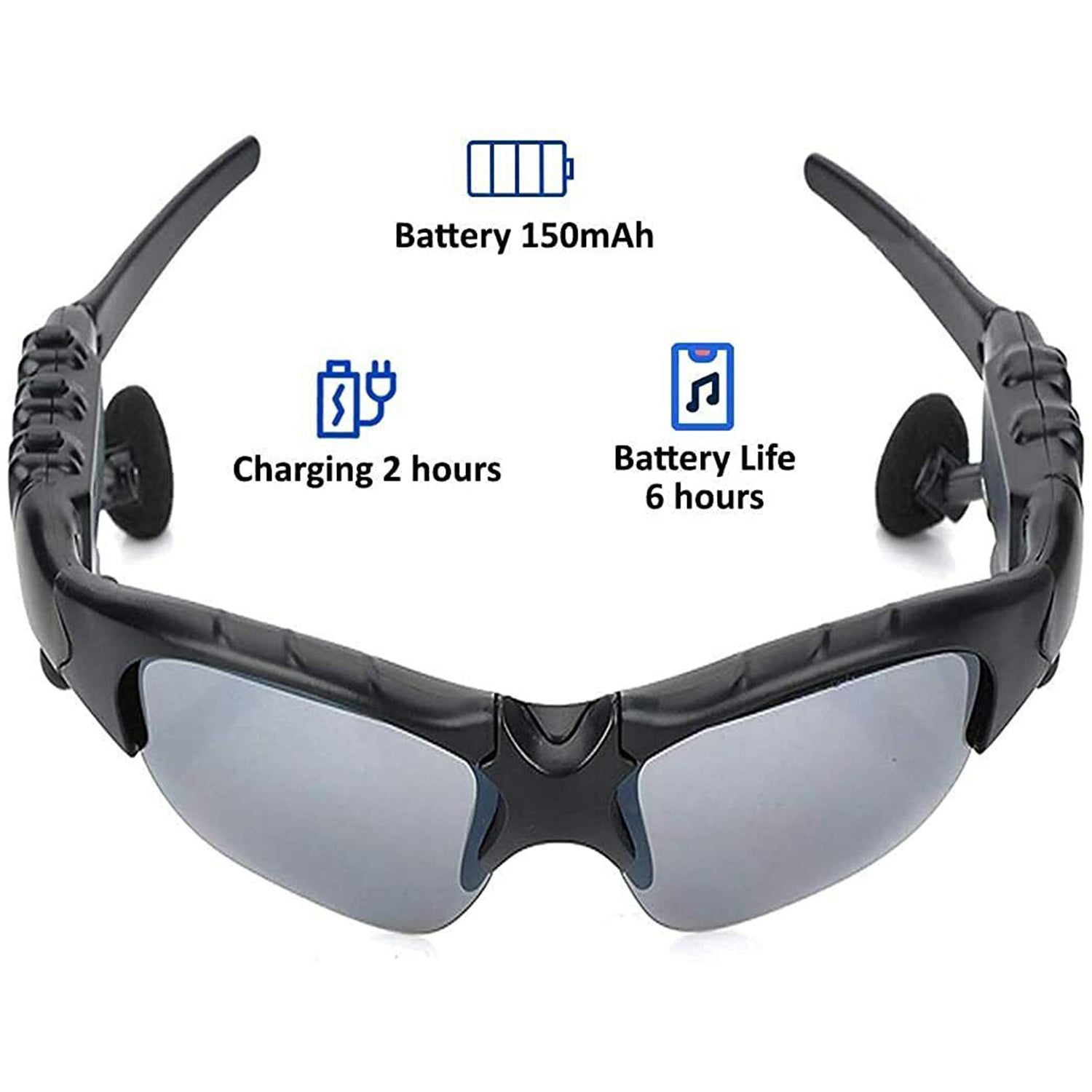 Wireless Music Sunglasses with Stereo Handsfree Bluetooth 4.1 Headset Headphone