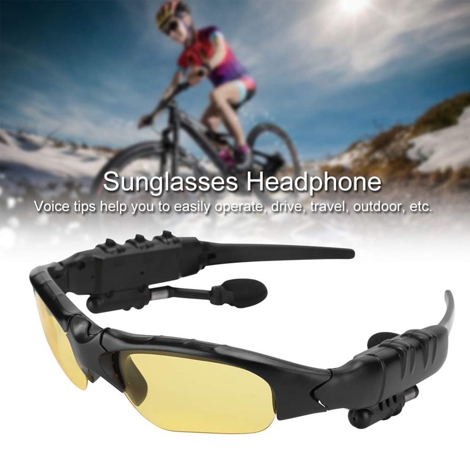 Wireless Music Sunglasses with Stereo Handsfree Bluetooth 4.1 Headset Headphone