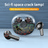 Wireless Bluetooth Transparent Crack Light Noise Reduction Earphones