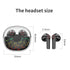 Wireless Bluetooth Transparent Crack Light Noise Reduction Earphones