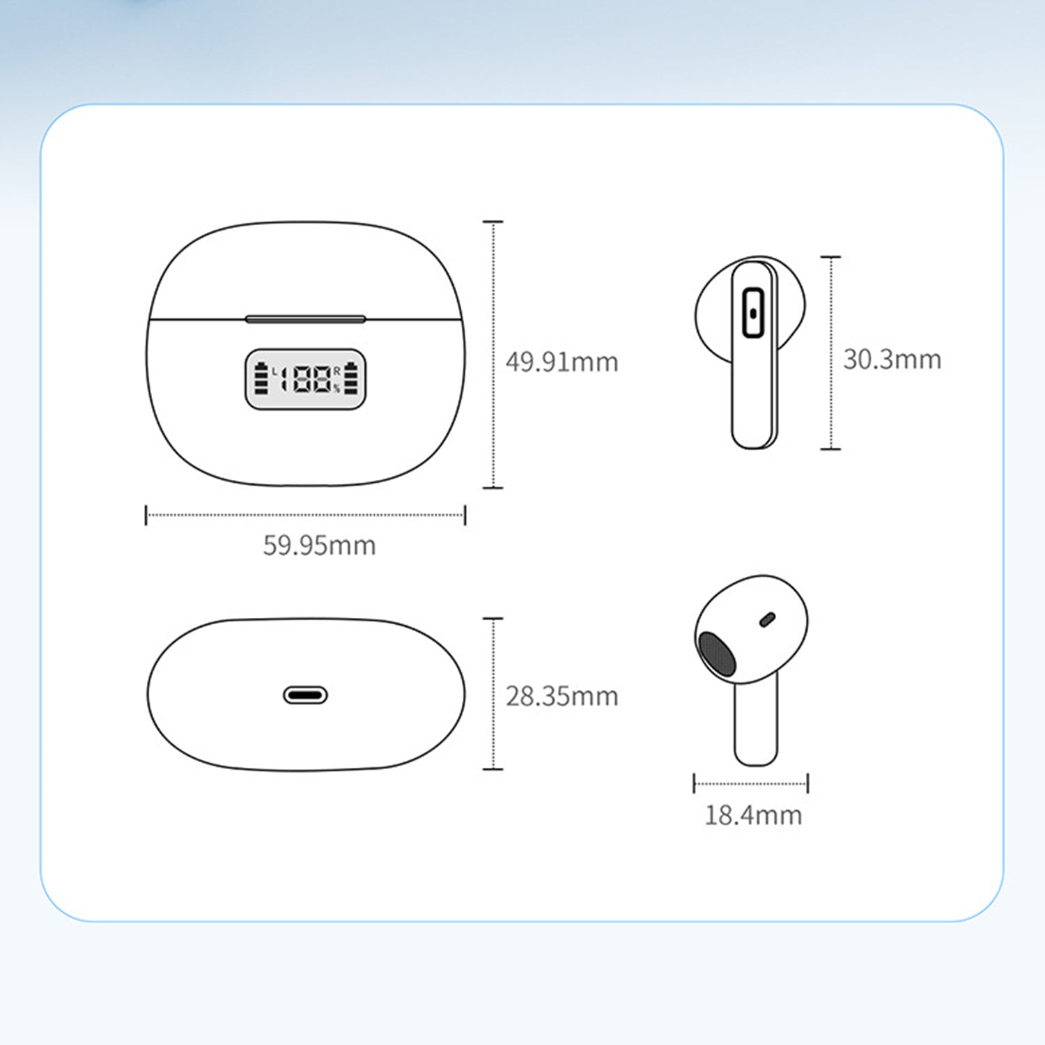 Noise Reduction IPX5 Waterproof High Fidelity Stereo Wireless Bluetooth Earphones