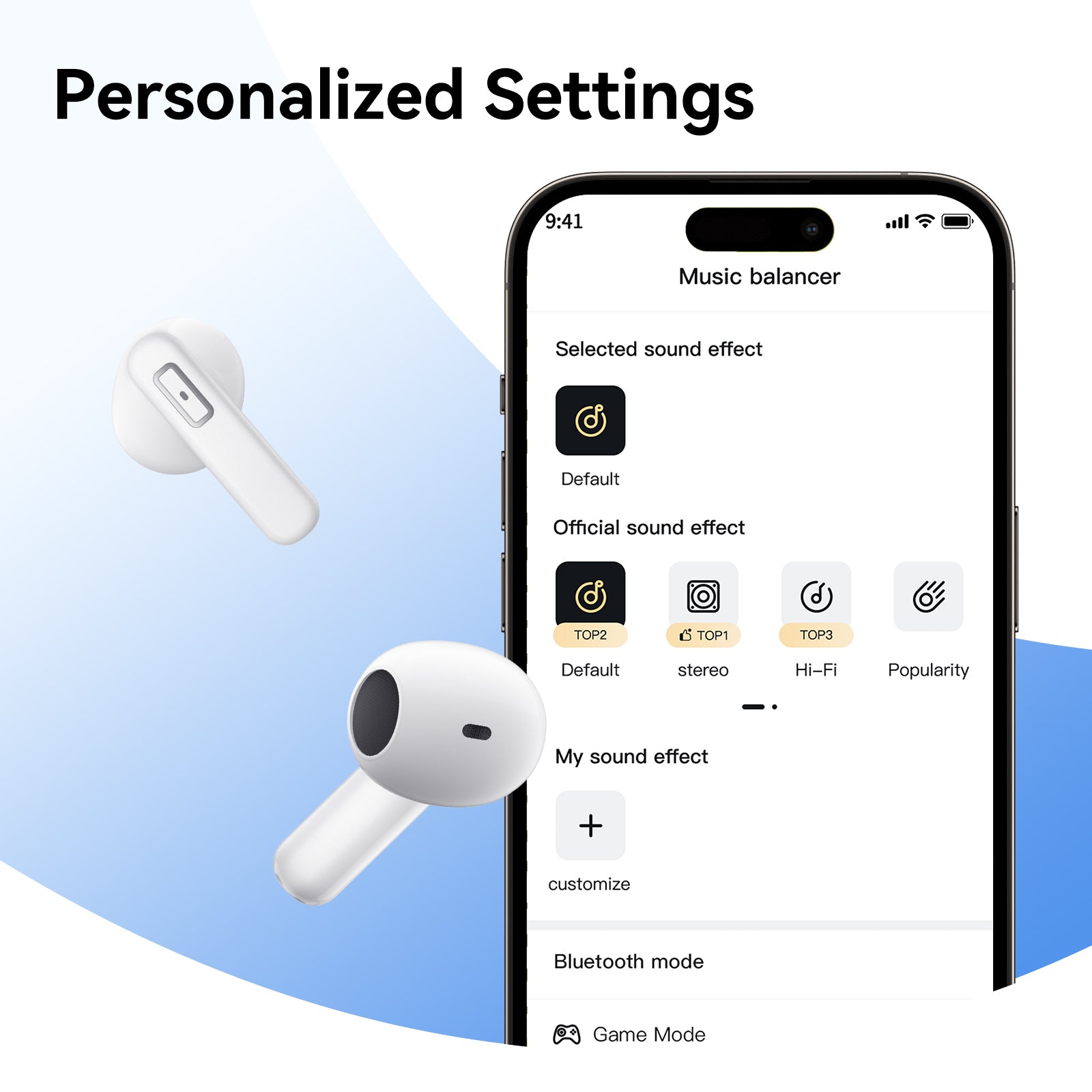 Noise Reduction IPX5 Waterproof High Fidelity Stereo Wireless Bluetooth Earphones