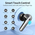 Bluetooth 5.3 Wireless Headphones, X08 Wireless Earbuds 40H Playtime with LED Power Display, IPX5 Waterproof Headphones with Touch Control for Sport/Work Earphones