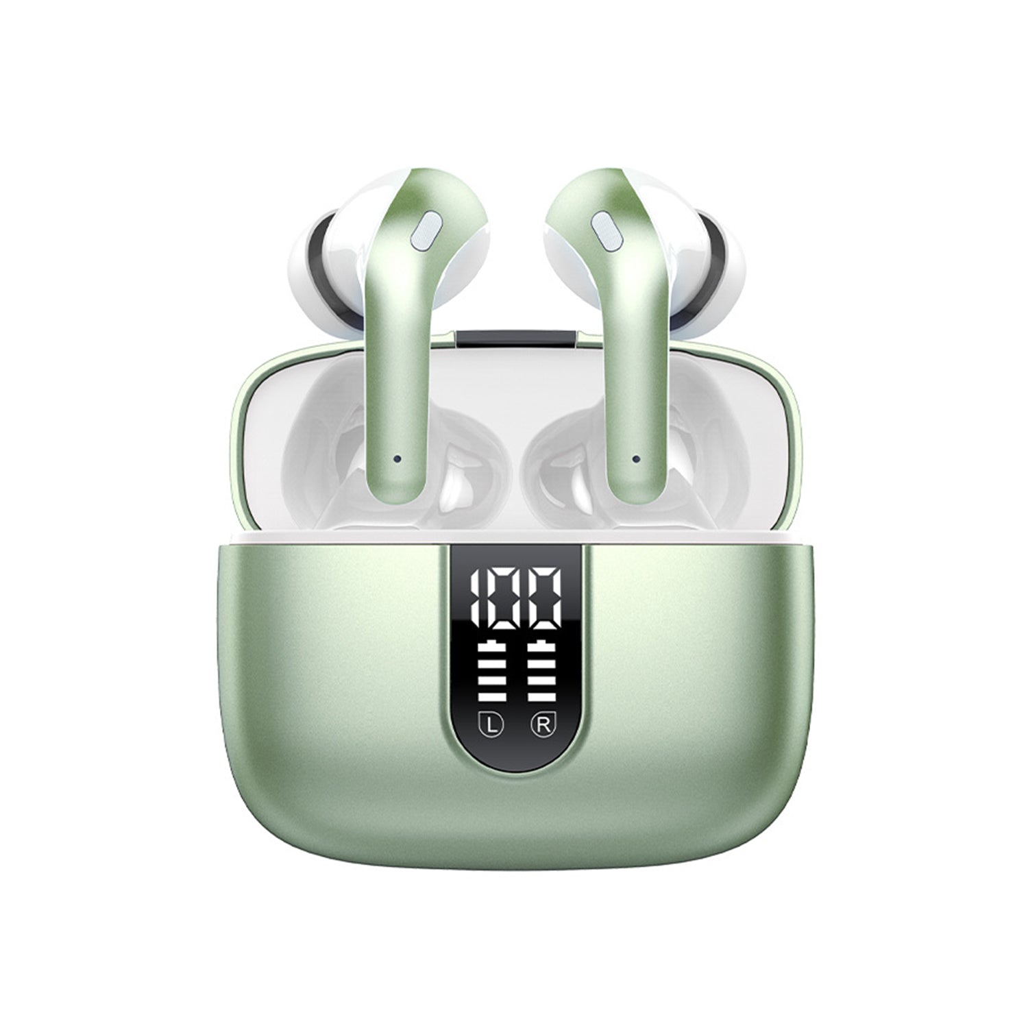 Bluetooth 5.3 Wireless Headphones, X08 Wireless Earbuds 40H Playtime with LED Power Display, IPX5 Waterproof Headphones with Touch Control for Sport/Work Earphones