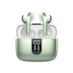 Bluetooth 5.3 Wireless Headphones, X08 Wireless Earbuds 40H Playtime with LED Power Display, IPX5 Waterproof Headphones with Touch Control for Sport/Work Earphones