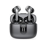 Bluetooth 5.3 Wireless Headphones, X08 Wireless Earbuds 40H Playtime with LED Power Display, IPX5 Waterproof Headphones with Touch Control for Sport/Work Earphones