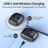 Bluetooth 5.3 Wireless Headphones, X08 Wireless Earbuds 40H Playtime with LED Power Display, IPX5 Waterproof Headphones with Touch Control for Sport/Work Earphones