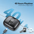 Bluetooth 5.3 Wireless Headphones, X08 Wireless Earbuds 40H Playtime with LED Power Display, IPX5 Waterproof Headphones with Touch Control for Sport/Work Earphones