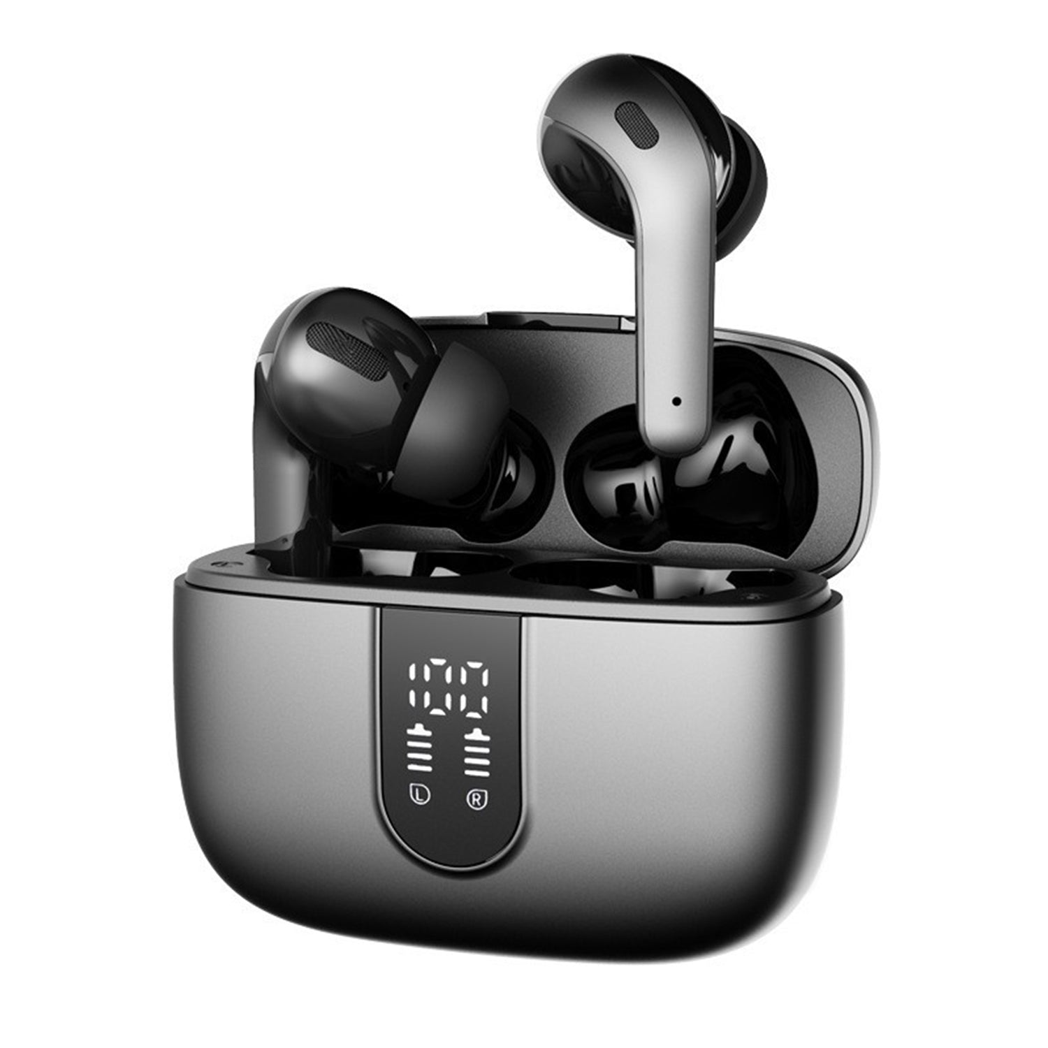 Bluetooth 5.3 Wireless Headphones, X08 Wireless Earbuds 40H Playtime with LED Power Display, IPX5 Waterproof Headphones with Touch Control for Sport/Work Earphones