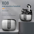 Bluetooth 5.3 Wireless Headphones, X08 Wireless Earbuds 40H Playtime with LED Power Display, IPX5 Waterproof Headphones with Touch Control for Sport/Work Earphones