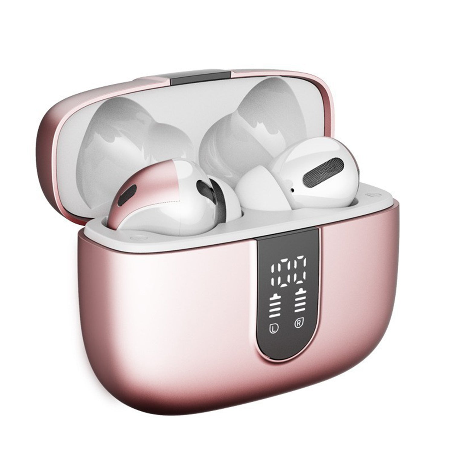 Bluetooth 5.3 Wireless Headphones, X08 Wireless Earbuds 40H Playtime with LED Power Display, IPX5 Waterproof Headphones with Touch Control for Sport/Work Earphones