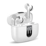 Bluetooth 5.3 Wireless Headphones, X08 Wireless Earbuds 40H Playtime with LED Power Display, IPX5 Waterproof Headphones with Touch Control for Sport/Work Earphones