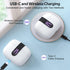 Bluetooth 5.3 Wireless Headphones, X08 Wireless Earbuds 40H Playtime with LED Power Display, IPX5 Waterproof Headphones with Touch Control for Sport/Work Earphones
