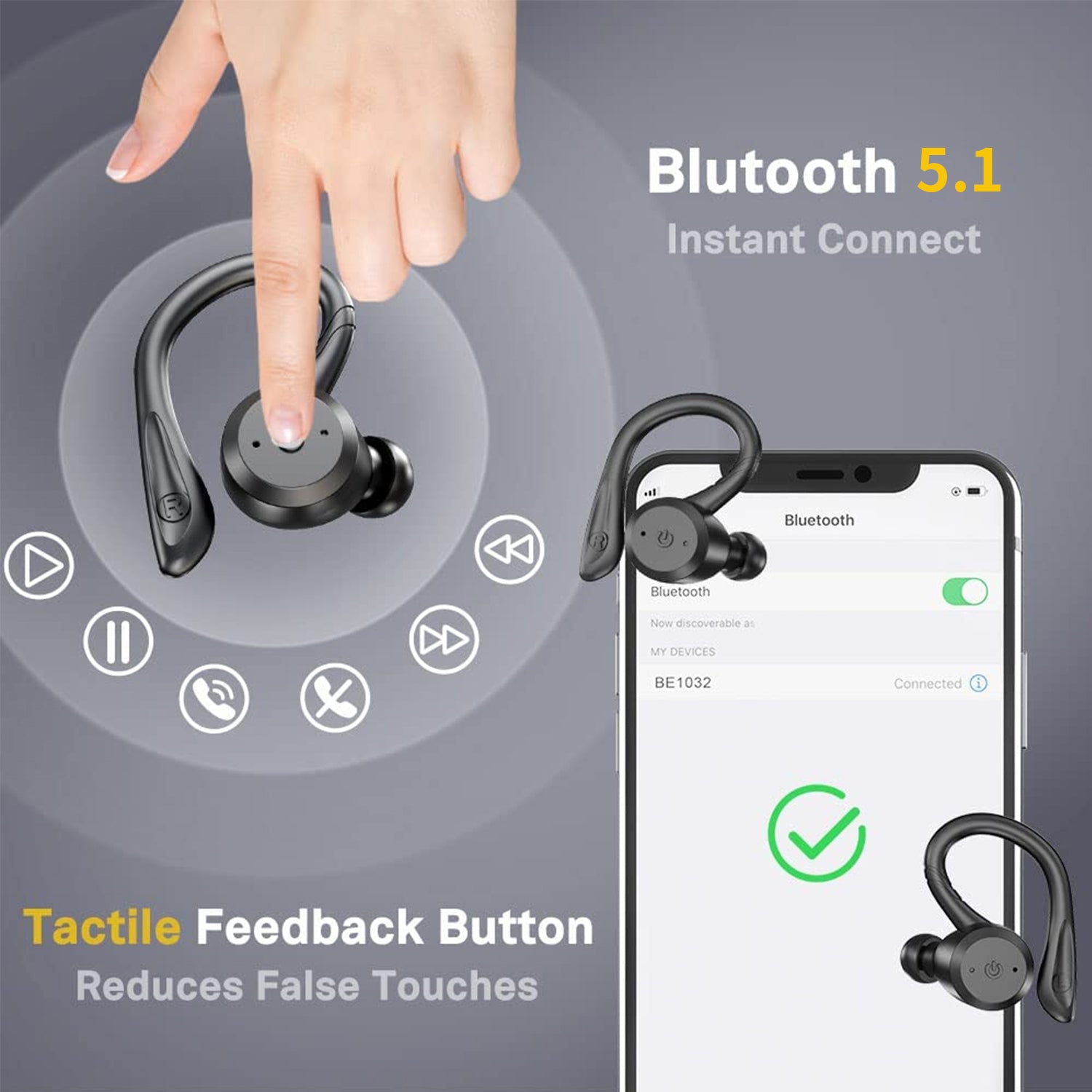 Ear hook Bluetooth headset
