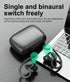 Noise reduction hang Lug type Bluetooth headset-Black*Green