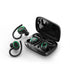 Noise reduction hang Lug type Bluetooth headset-Black*Green