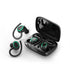 Noise reduction hang Lug type Bluetooth headset-Black*Green
