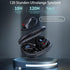 Long range wireless Bluetooth headset with Charged quantity display-Black
