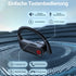Long range wireless Bluetooth headset with Charged quantity display-Black