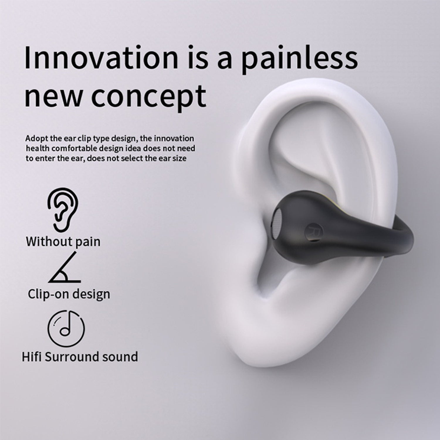 Wireless Bluetooth Noise-reducing ear-mounted Bluetooth headset