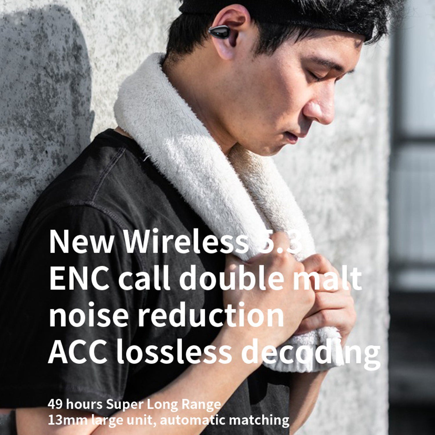 Wireless Bluetooth Noise-reducing ear-mounted Bluetooth headset