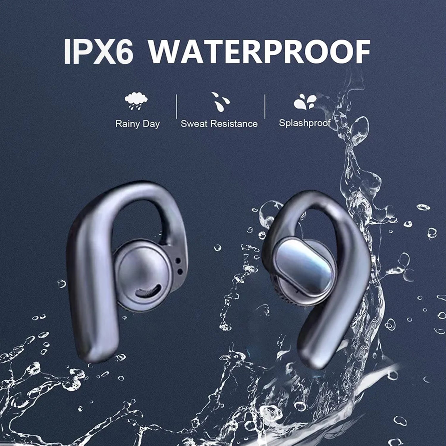 S901 TWS Wireless BT Headset HD Noise Reduction Ear Hanging Headphones Sports Waterproof LED Display Stereo Earbuds