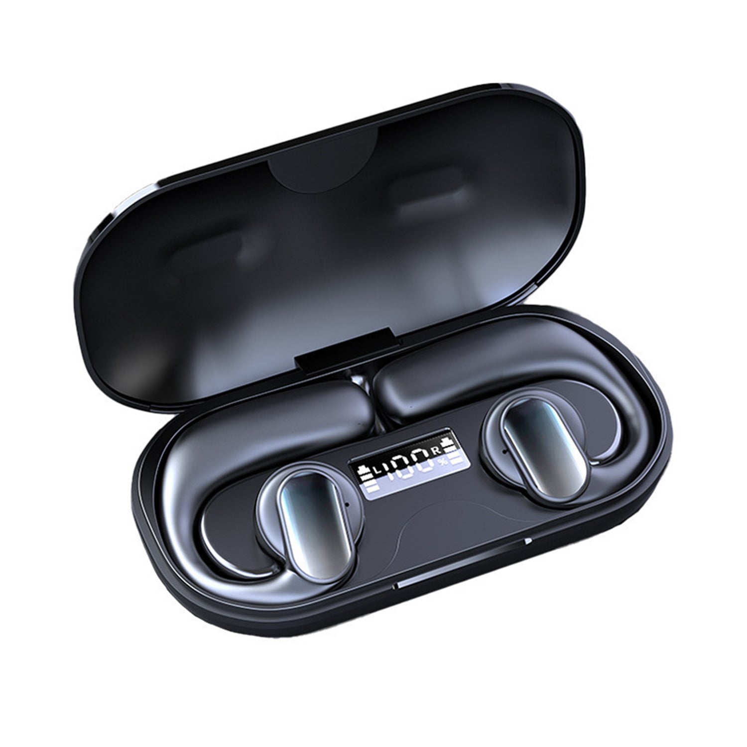 S901 TWS Wireless BT Headset HD Noise Reduction Ear Hanging Headphones Sports Waterproof LED Display Stereo Earbuds