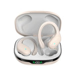Wireless Bluetooth Headphones 8Hrs Playtime HD Stereo ,Audio Digital LED Display ,Over-Ear Earphones With Earhook Waterproof With Mic For Sport Running Workout Headphones