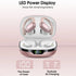 Wireless Bluetooth Headphones 8Hrs Playtime HD Stereo ,Audio Digital LED Display ,Over-Ear Earphones With Earhook Waterproof With Mic For Sport Running Workout Headphones