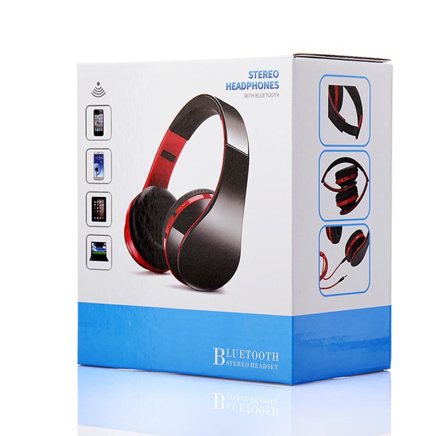 Folding Bluetooth Wireless Headphones with Super Bass Design