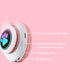 Headset wireless Bluetooth cat ear headset LED luminous plug-in card folding e-sports game headset