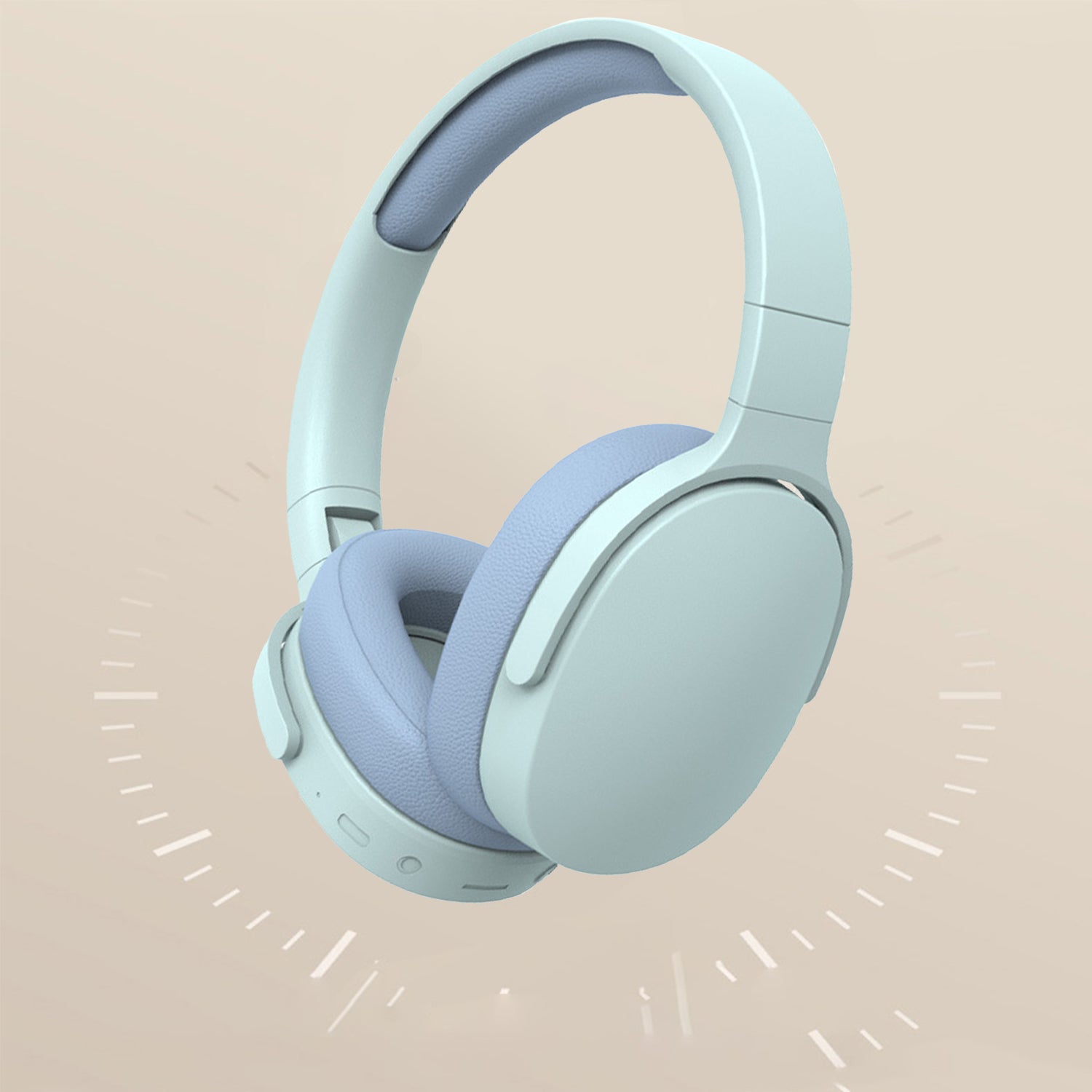 Wireless Headset Bluetooth Headphones with Intelligent Noise Reduction Bluetooth-Compatible Wireless with Microphone Foldable Sports Headset