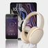 Wireless Headset Bluetooth Headphones with Intelligent Noise Reduction Bluetooth-Compatible Wireless with Microphone Foldable Sports Headset