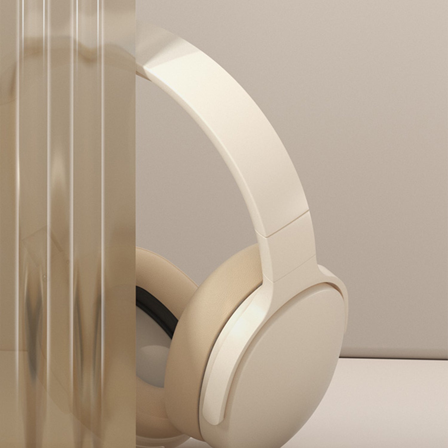 Wireless Headset Bluetooth Headphones with Intelligent Noise Reduction Bluetooth-Compatible Wireless with Microphone Foldable Sports Headset