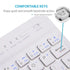 7-inch Bluetooth Wireless Mini Keyboard for IOS/MAC/Windows/Android-White