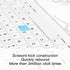 7-inch Bluetooth Wireless Mini Keyboard for IOS/MAC/Windows/Android-White