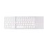 Portable Folding Wireless keyboard Bluetooth Rechargeable BT Touchpad Keypad for IOS/Android/Windows ipad Tablet-Black