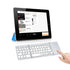 Portable Folding Wireless keyboard Bluetooth Rechargeable BT Touchpad Keypad for IOS/Android/Windows ipad Tablet-Black
