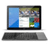 Portable Folding Wireless keyboard Bluetooth Rechargeable BT Touchpad Keypad for IOS/Android/Windows ipad Tablet-Black