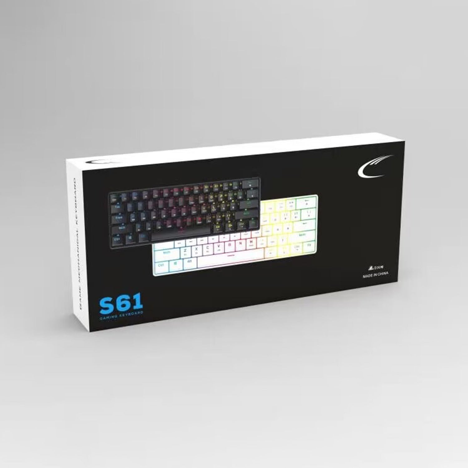 Wireless Bluetooth USB Dual-Mode 61 Keys Gaming Mechanical Keyboard RGB Backlight for Phone/PC Computer/Notebook