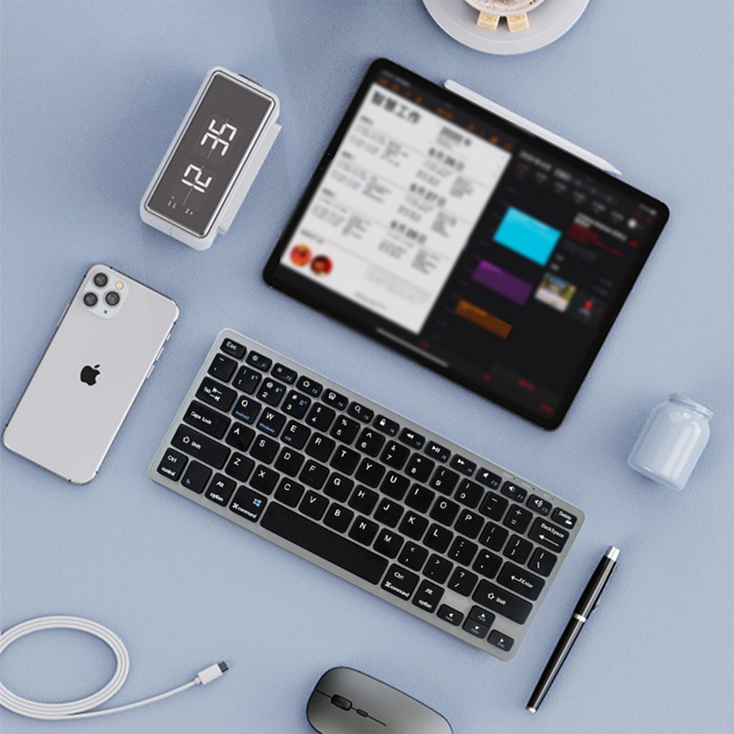 Wireless keyboard Bluetooth rechargeable mini keyboard